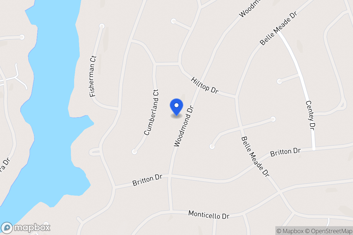 Map of 5117 Woodmond Dr