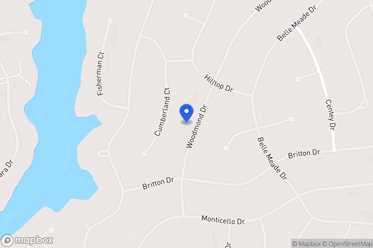 Map of 5118 Woodmond Dr