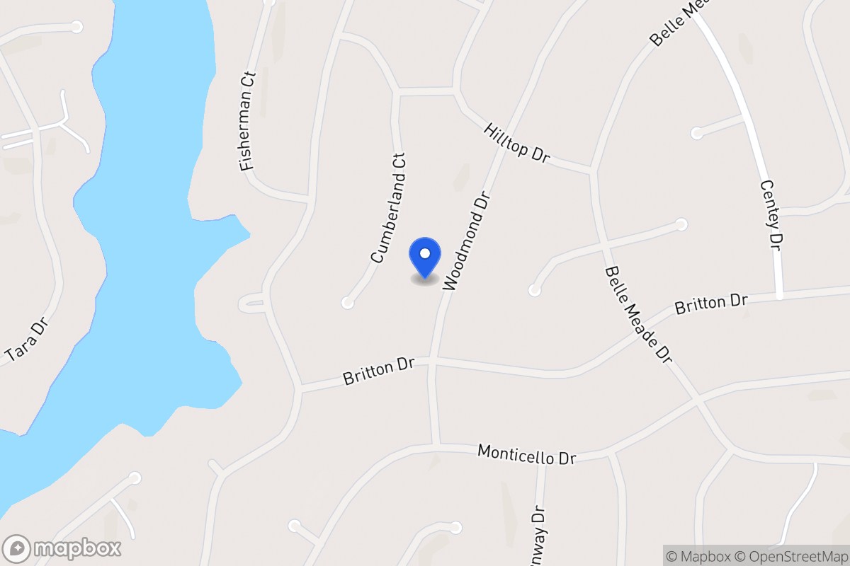 Map of 5121 Woodmond Dr