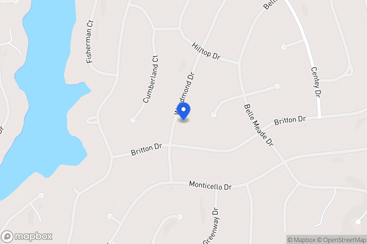 Map of 5125 Woodmond Dr
