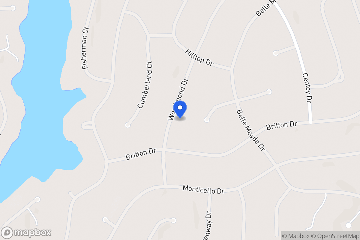 Map of 5126 Woodmond Dr