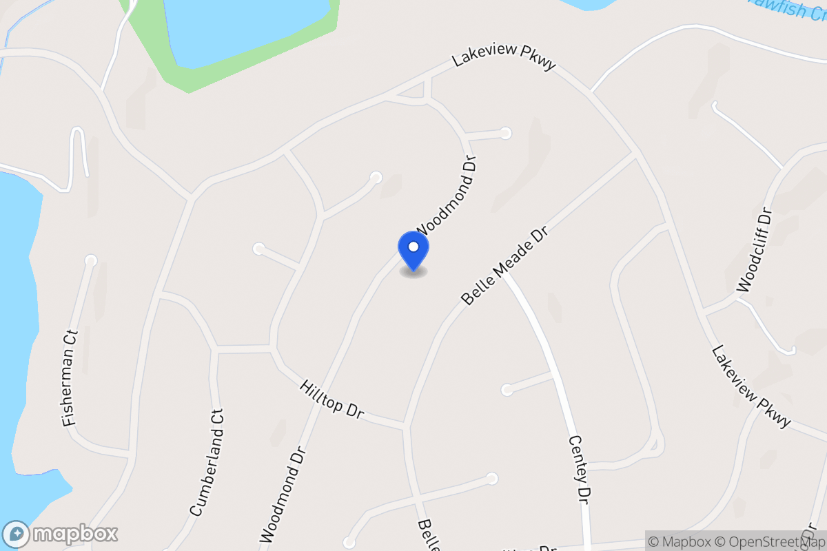 Map of 5141 Woodmond Dr
