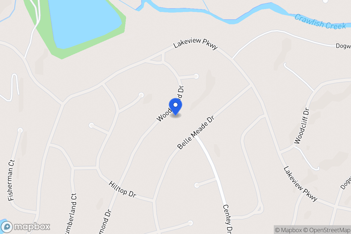 Map of 5145 Woodmond Dr
