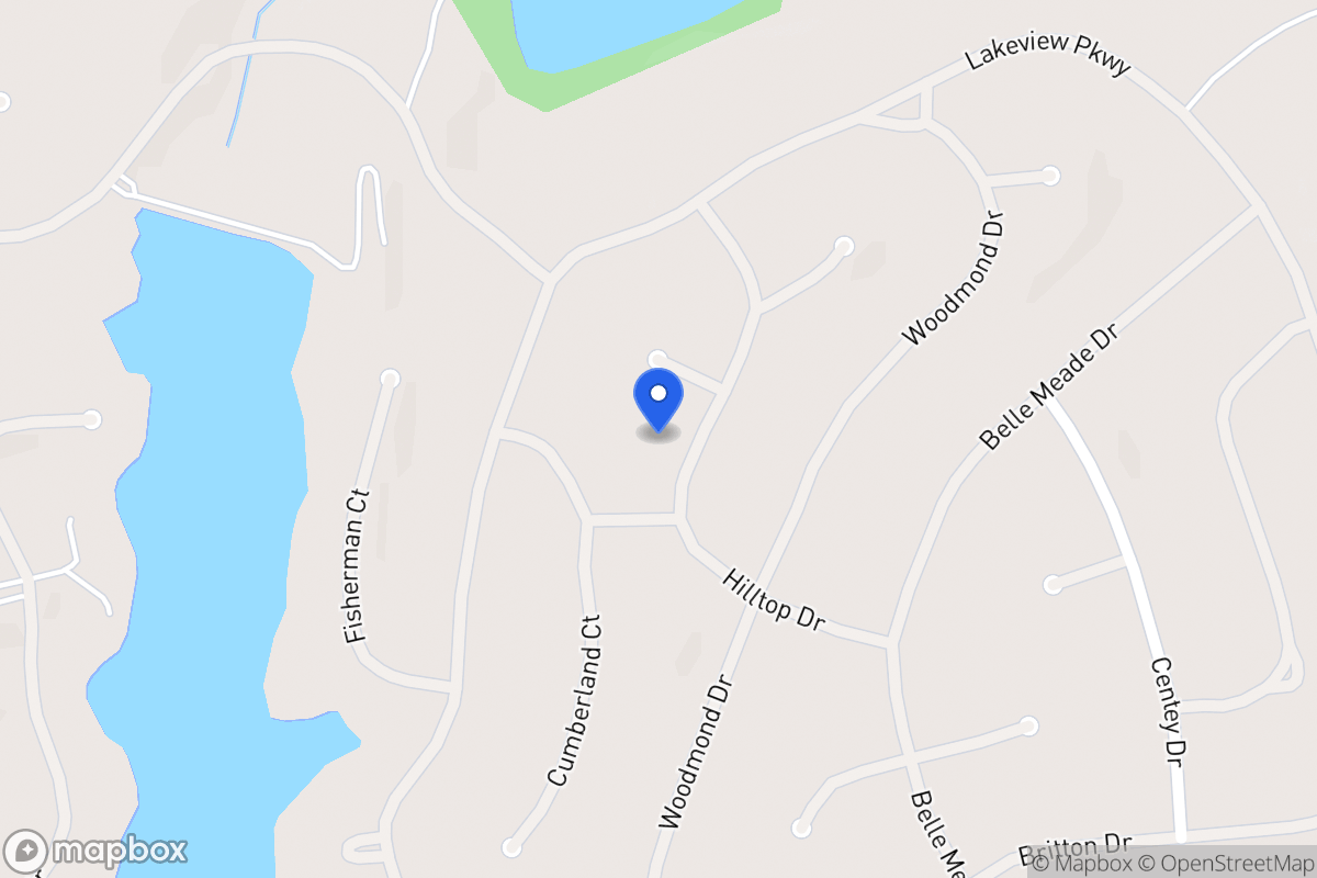 Map of 5235 Hilltop Dr
