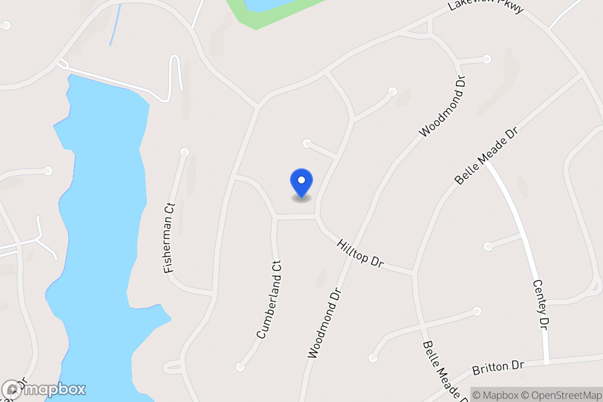 Map of 5236 Hilltop Dr
