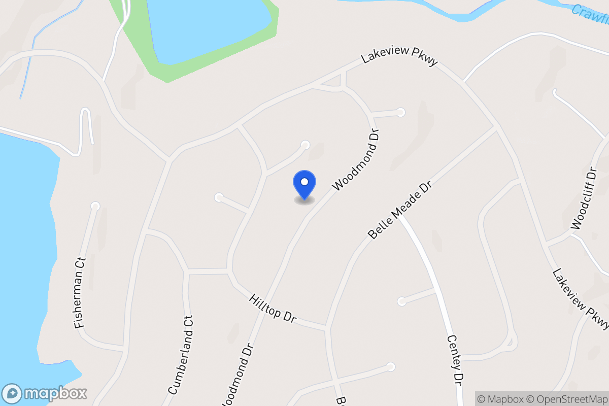 Map of 5257 Woodmond Dr