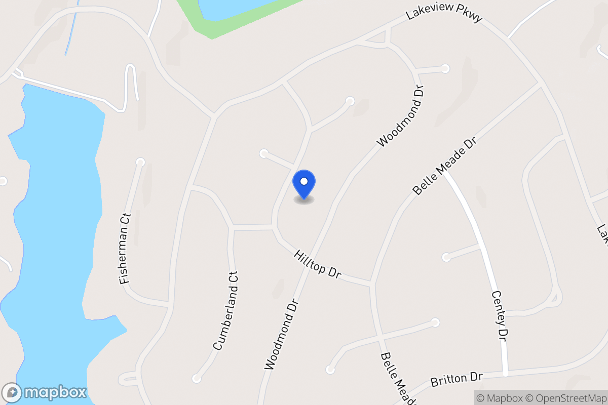 Map of 5267 Hilltop Dr