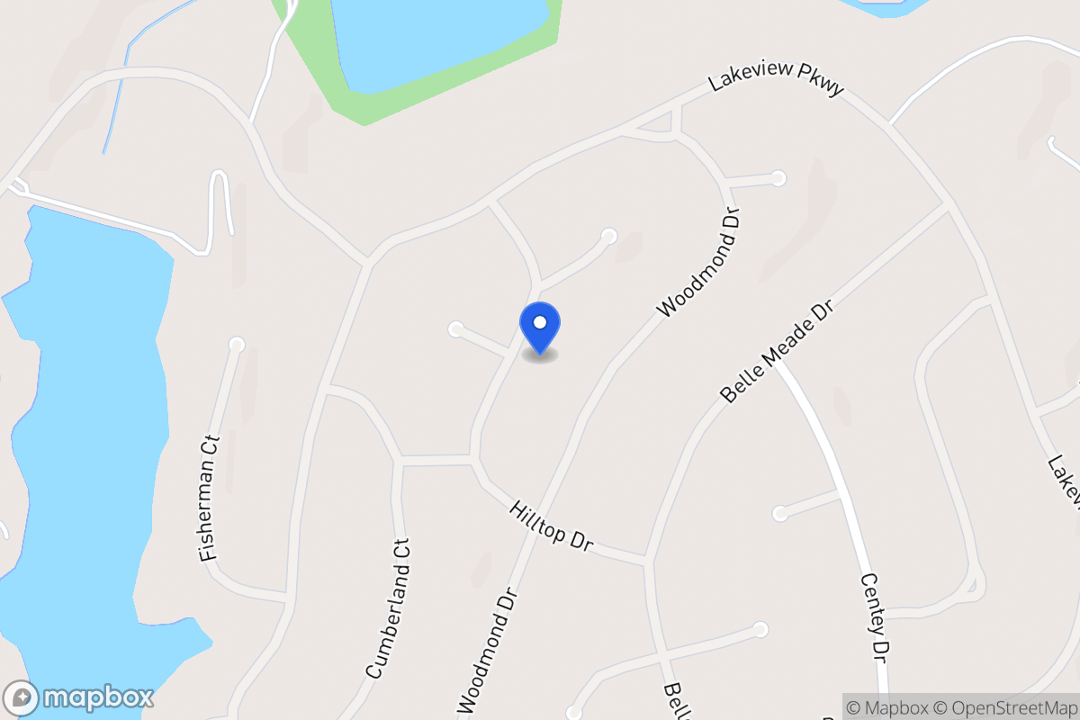Map of 5270 Hilltop Dr