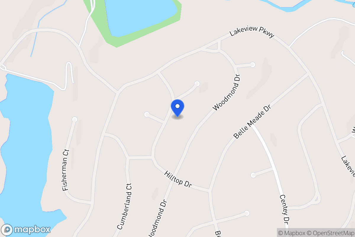 Map of 5271 Hilltop Dr