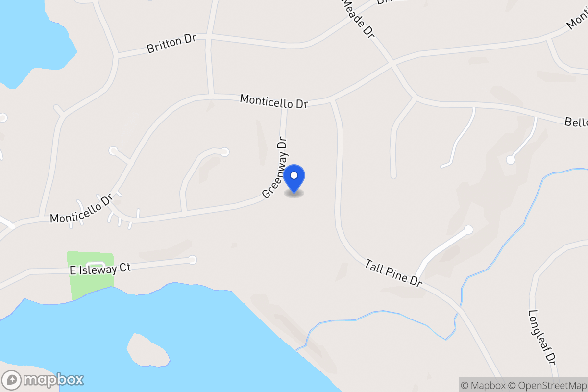 Map of 5296 Greenway Dr