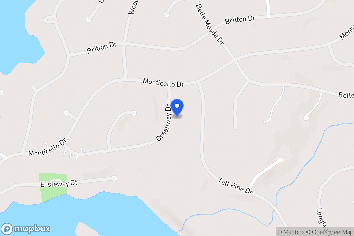 Map of 5299 Greenway Dr