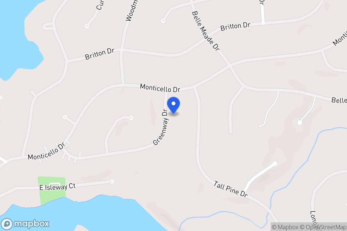 Map of 5300 Greenway Dr