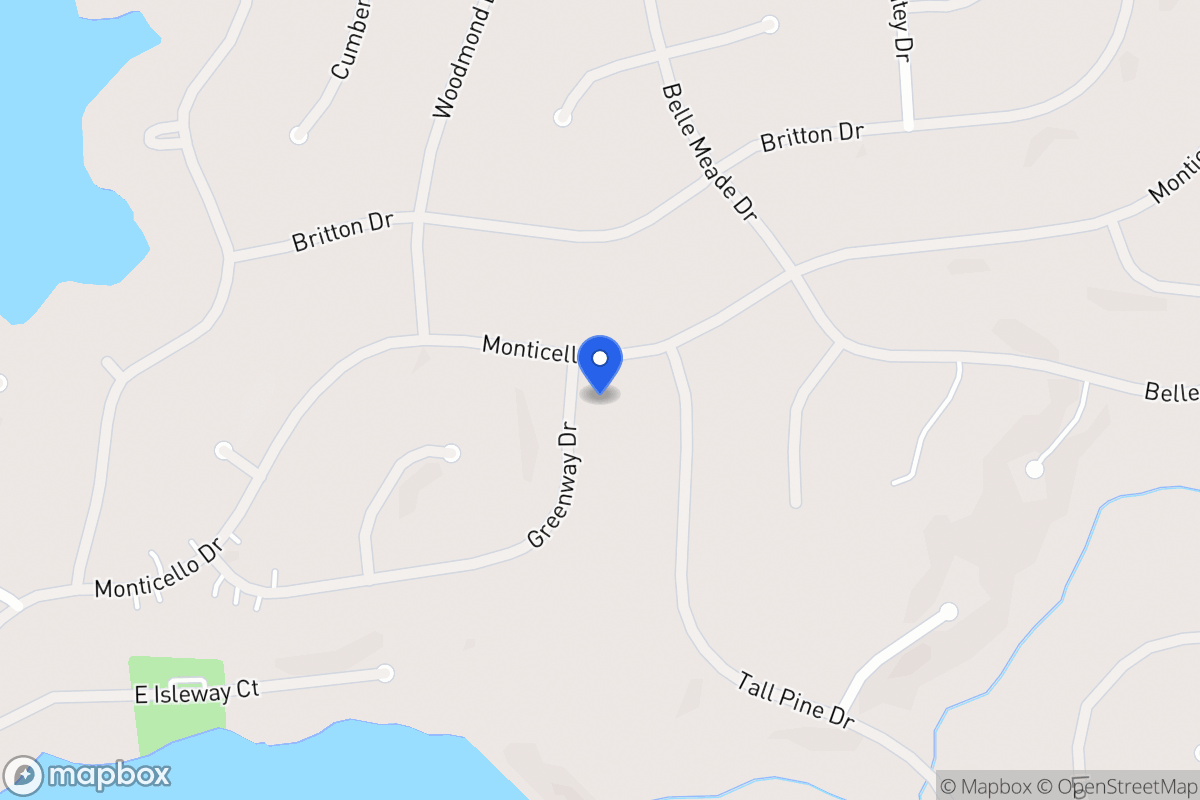Map of 5302 Greenway Dr