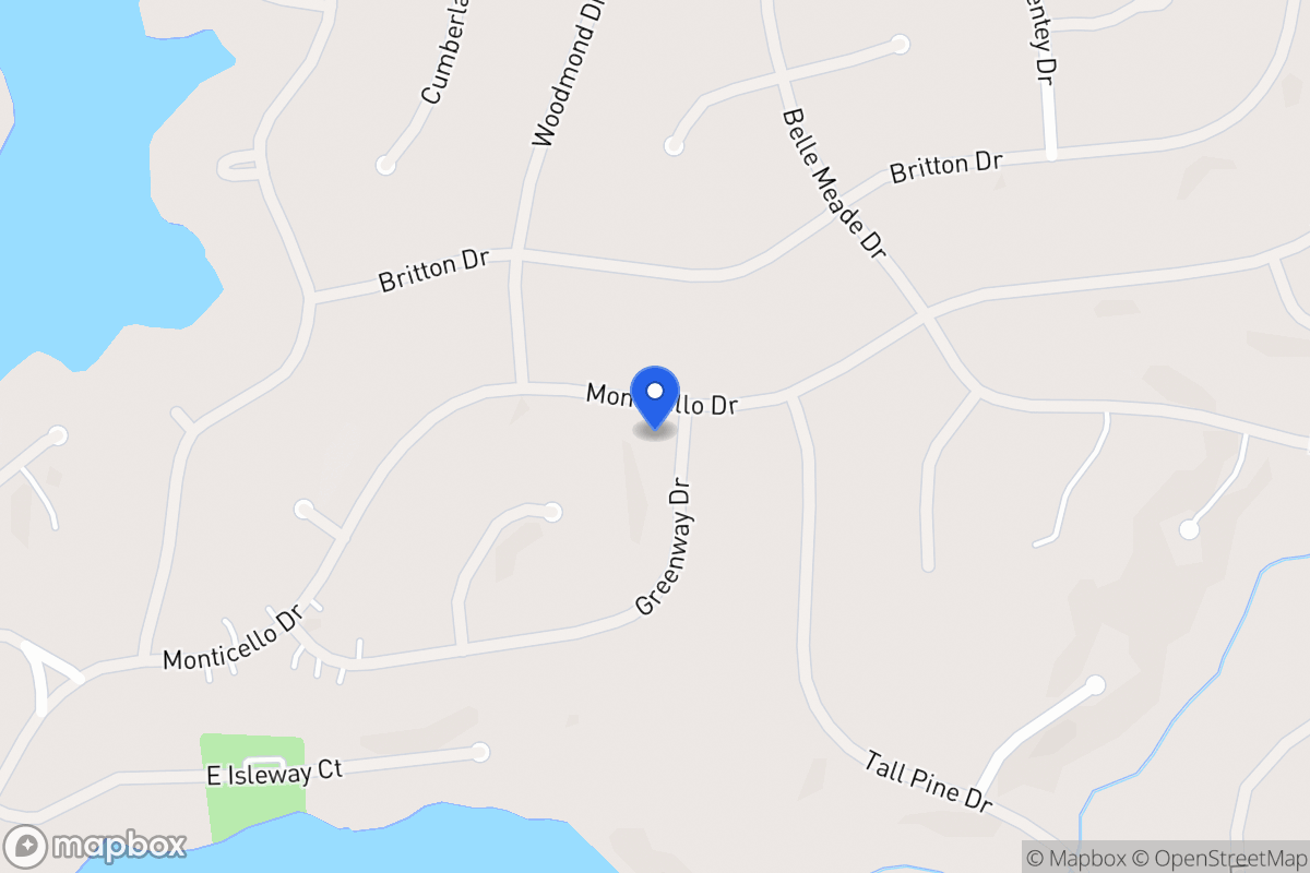 Map of 5327 Monticello Dr