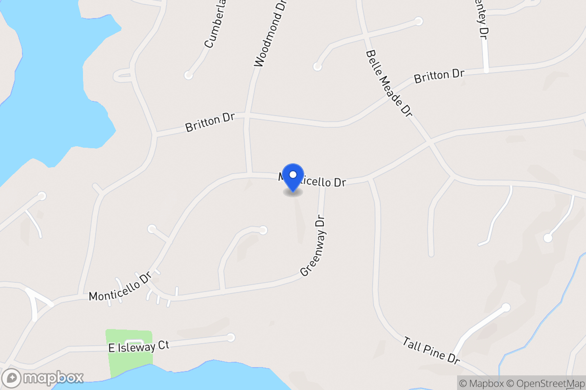 Map of 5328 Monticello Dr