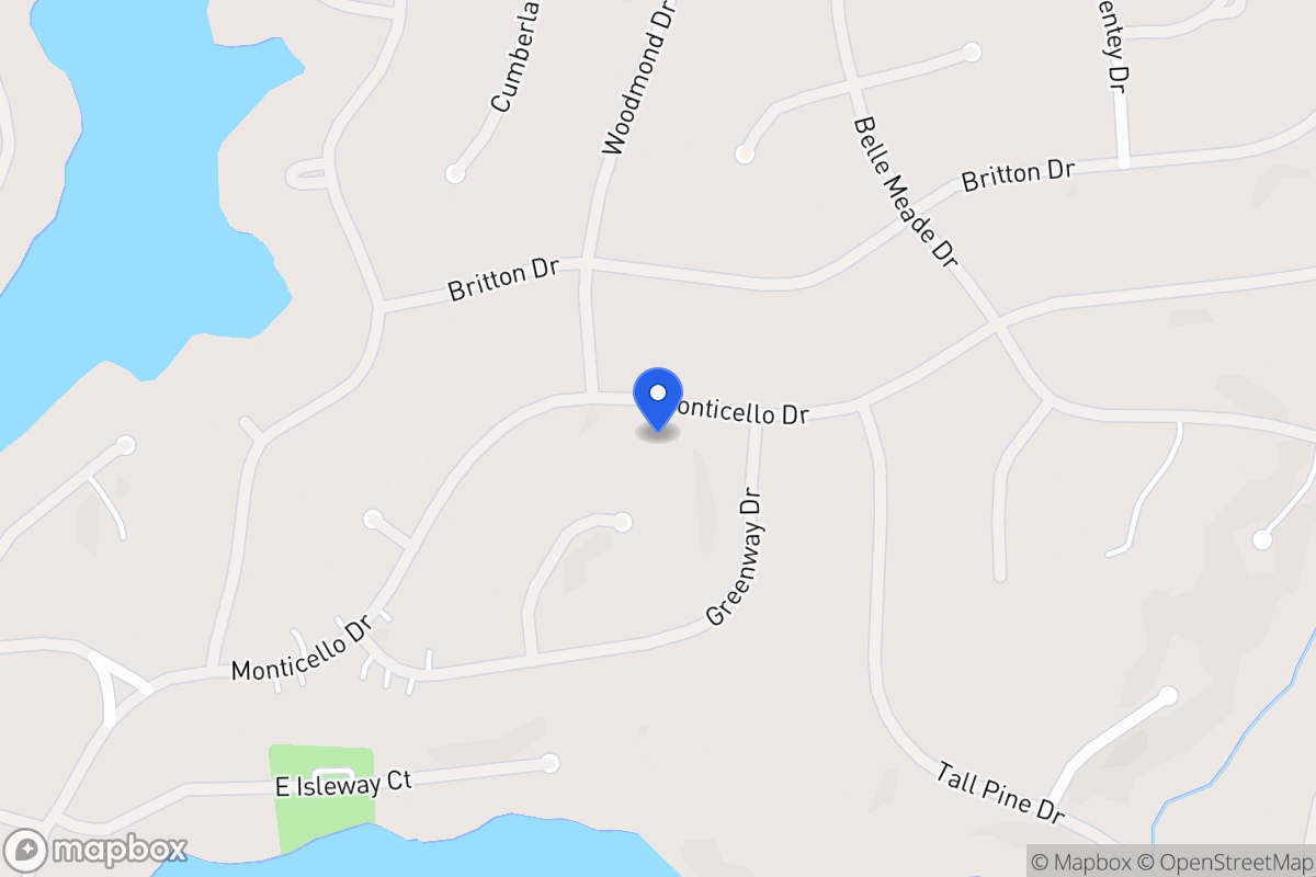 Map of 5329 Monticello Dr