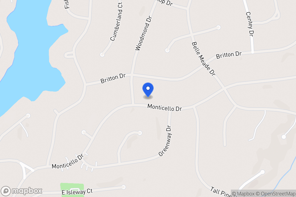 Map of 5330 Monticello Dr