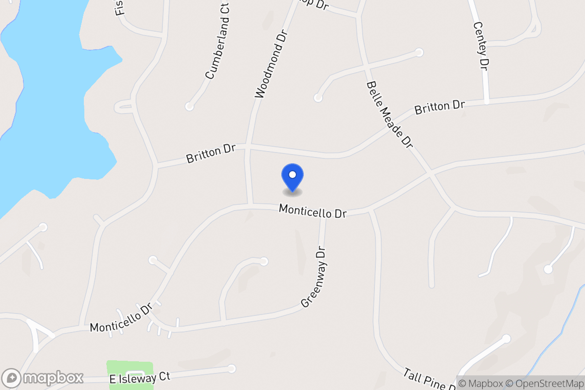 Map of 5331 Monticello Dr