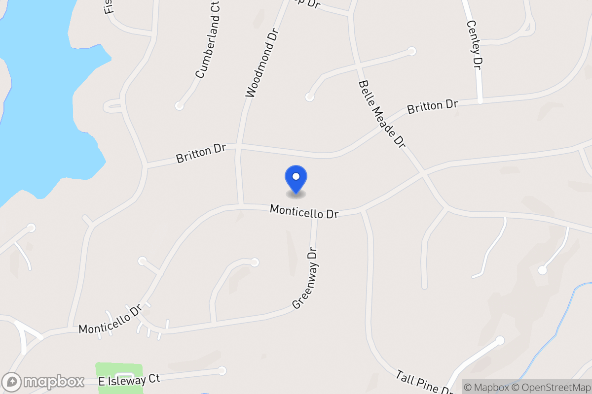 Map of 5332 Monticello Dr