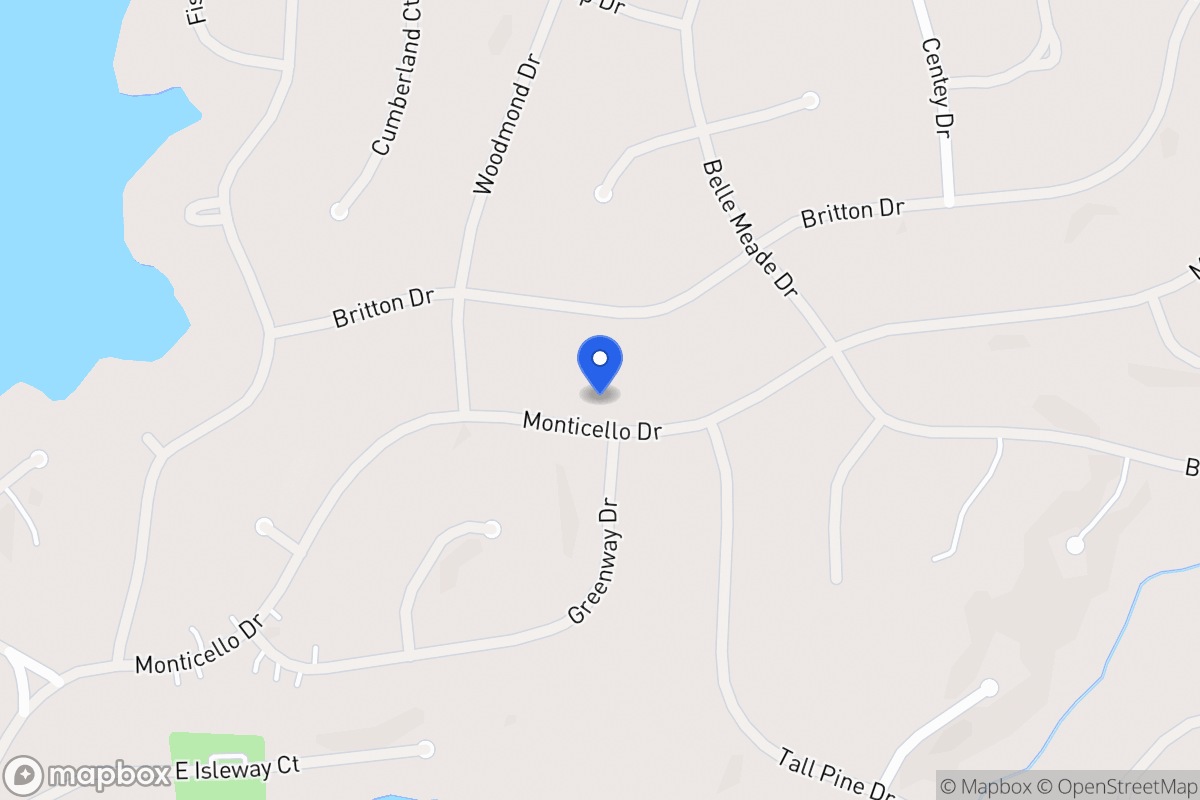 Map of 5333 Monticello Dr