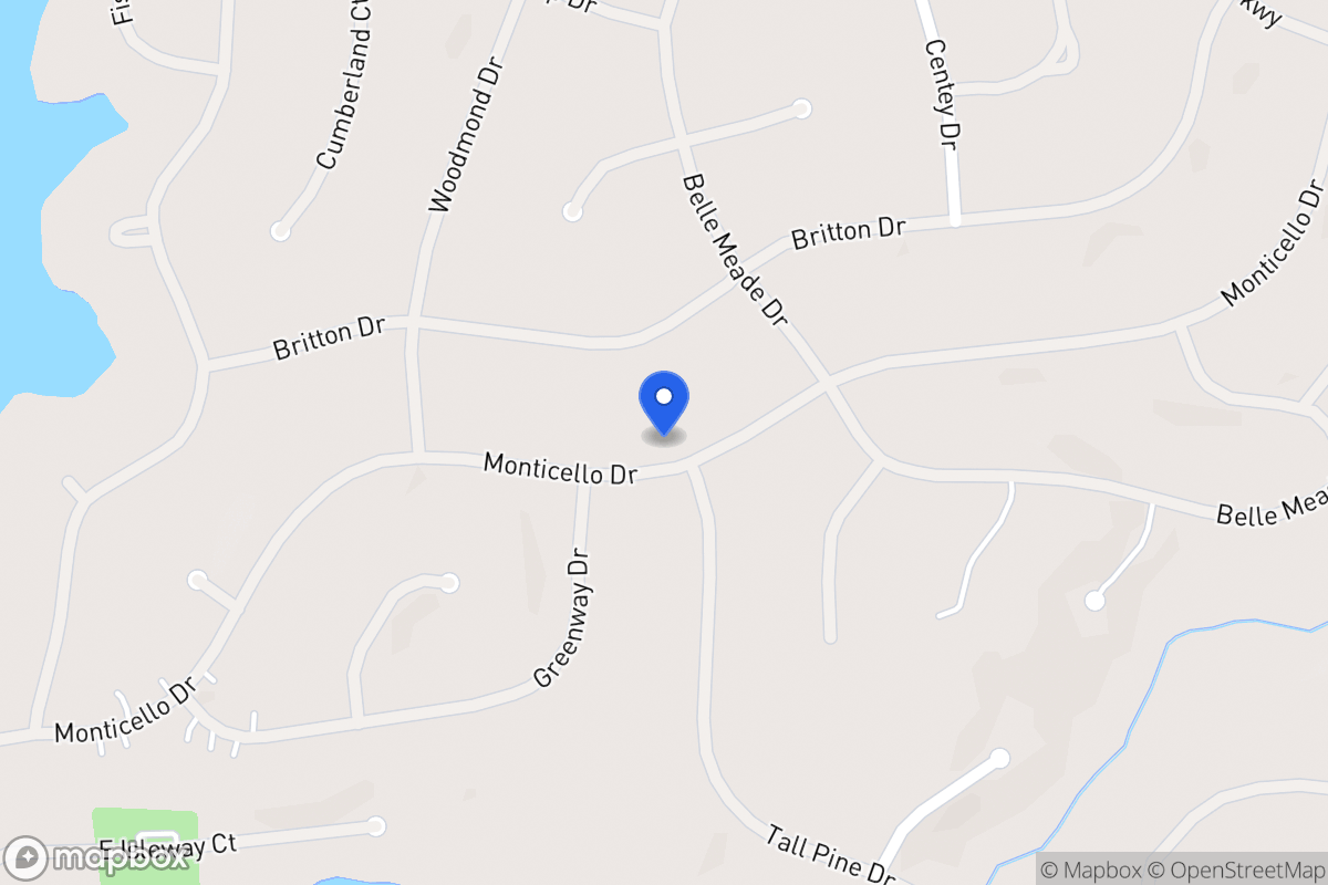 Map of 5336 Monticello Dr