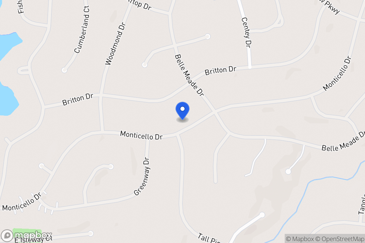 Map of 5338 Monticello Dr