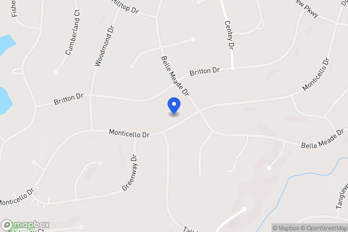 Map of 5339 Monticello Dr