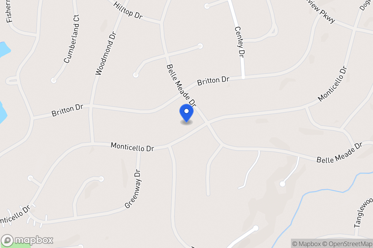 Map of 5340 Monticello Dr