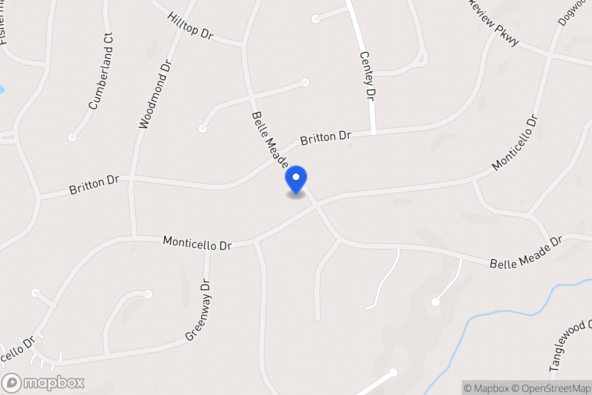 Map of 5341 Monticello Dr
