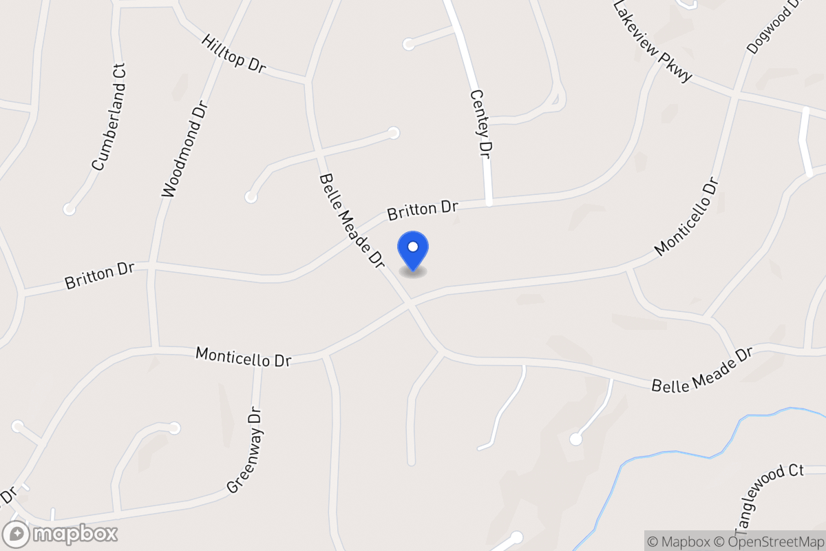 Map of 5342 Belle Meade Dr