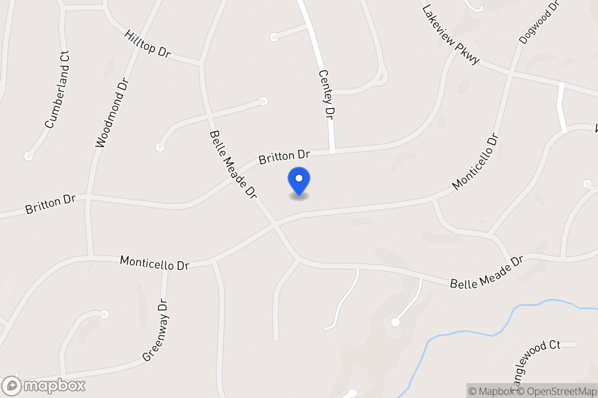 Map of 5343 Monticello Dr