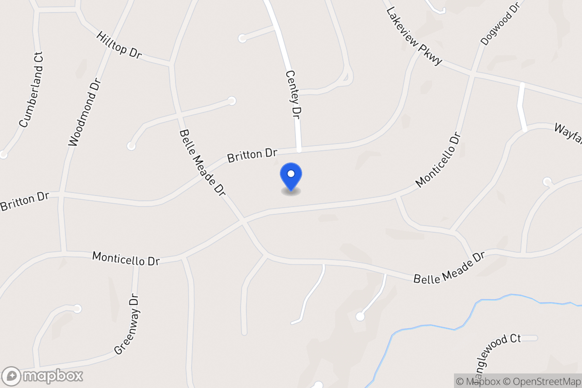 Map of 5346 Monticello Dr