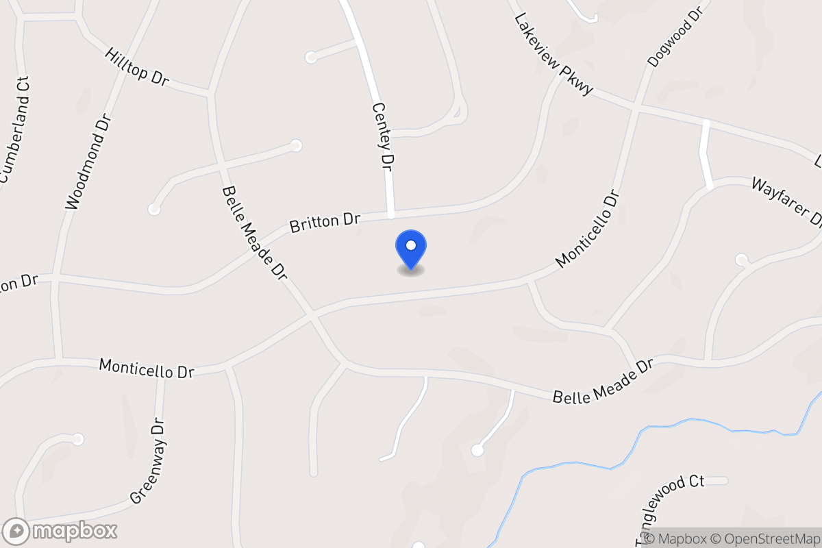 Map of 5347 Monticello Dr