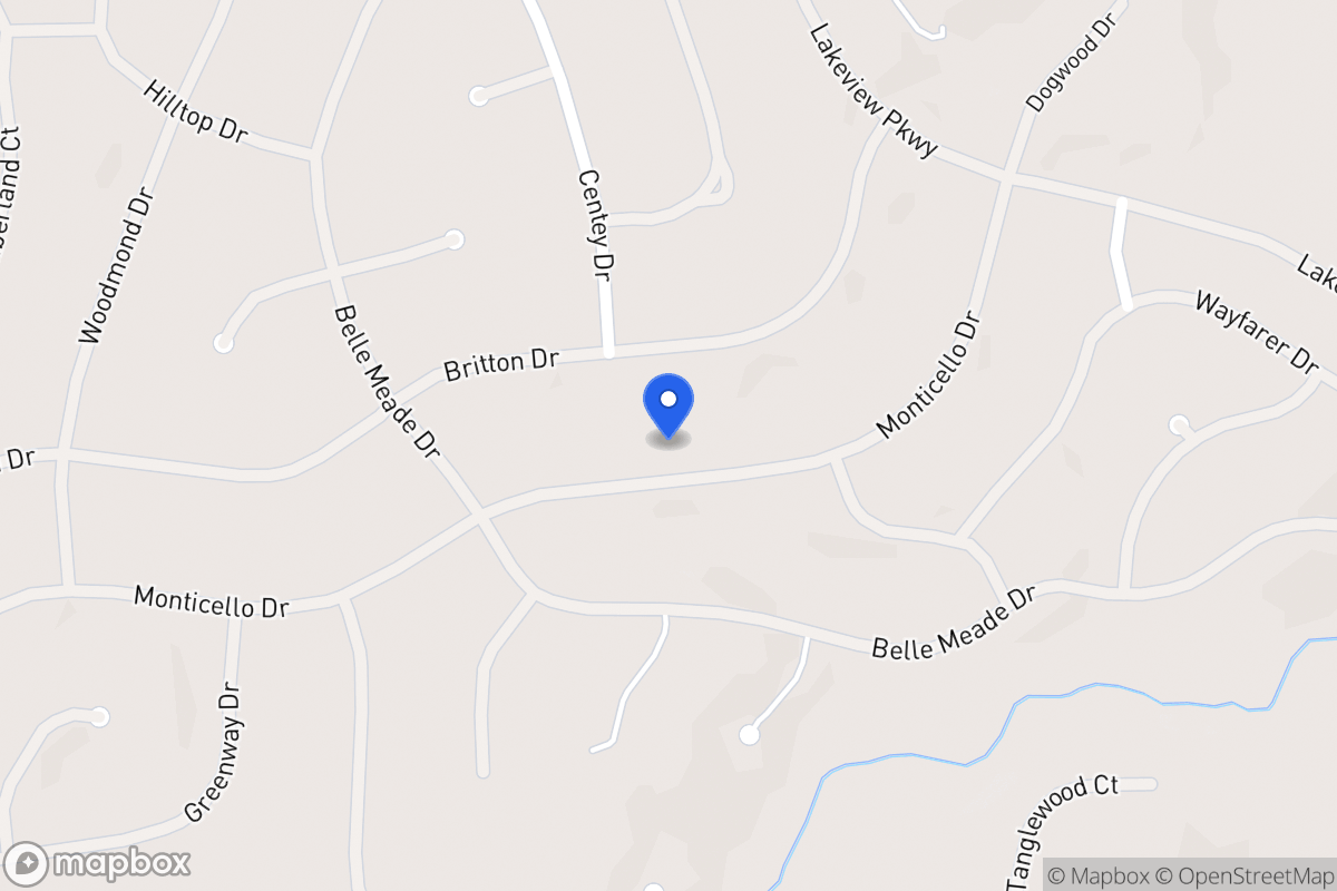Map of 5348 Monticello Dr