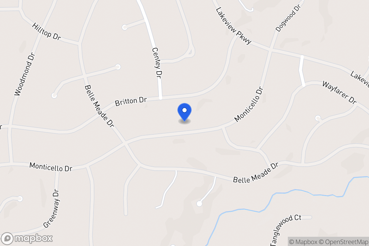 Map of 5349 Monticello Dr