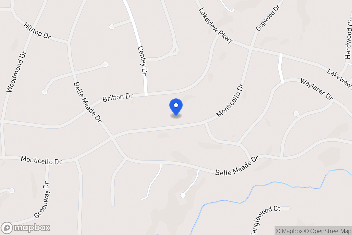 Map of 5350 Monticello Dr