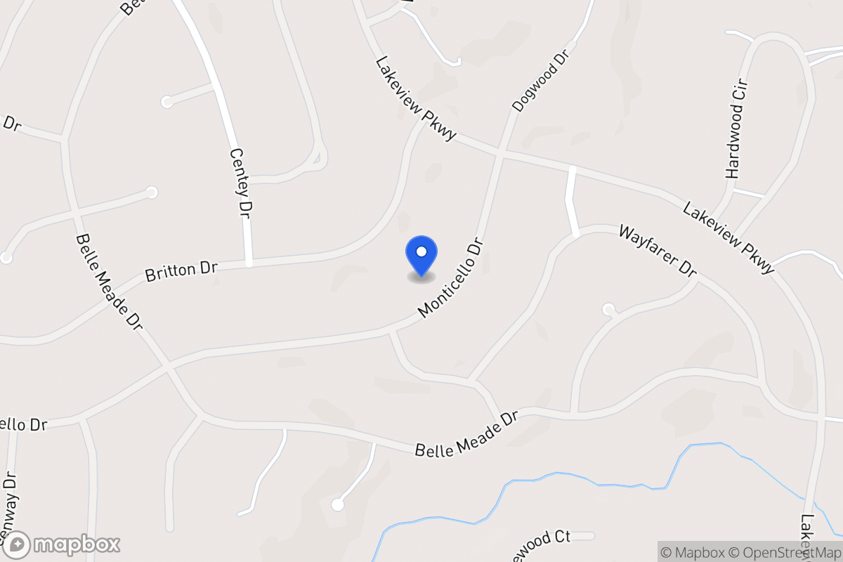 Map of 5357 Monticello Dr
