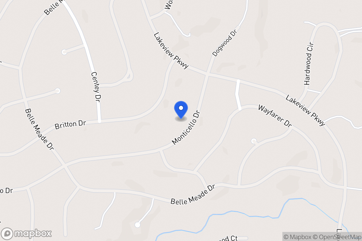 Map of 5358 Monticello Dr