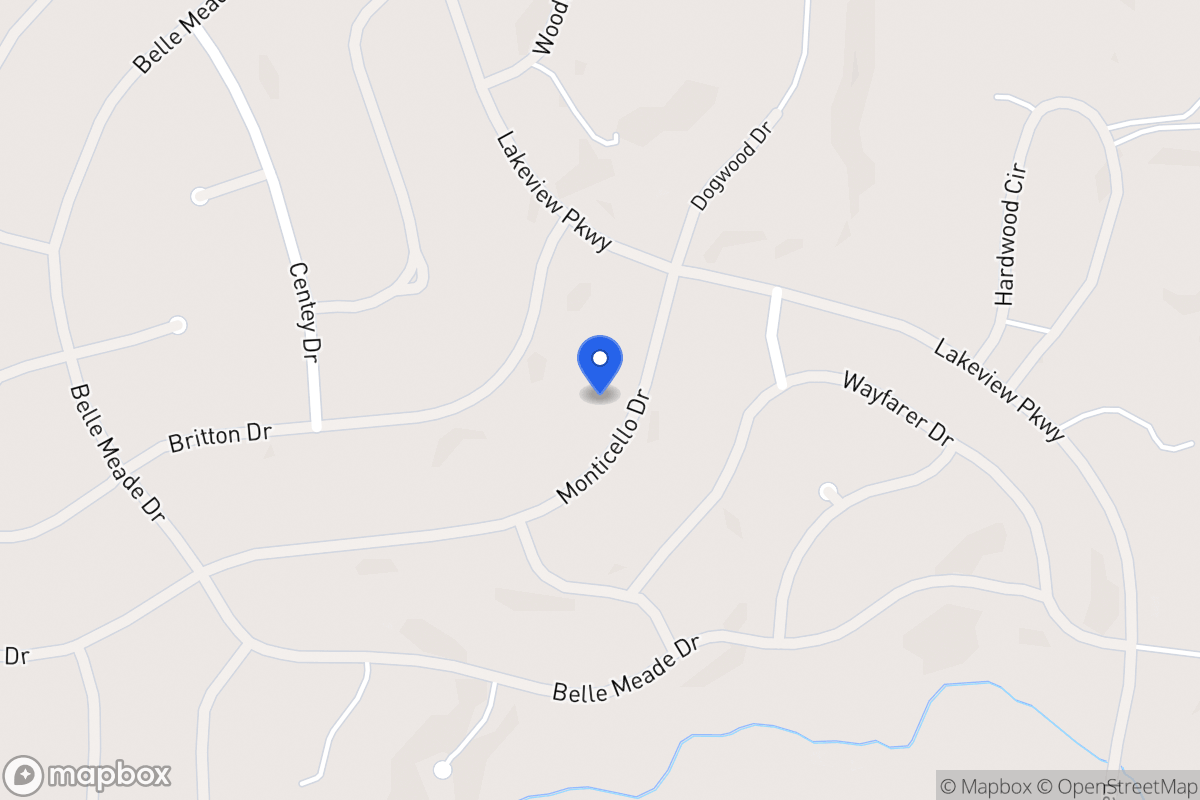 Map of 5359 Monticello Dr