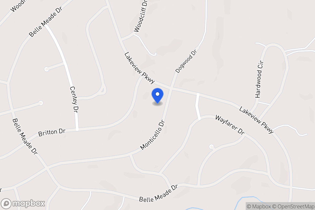 Map of 5362 Monticello Dr