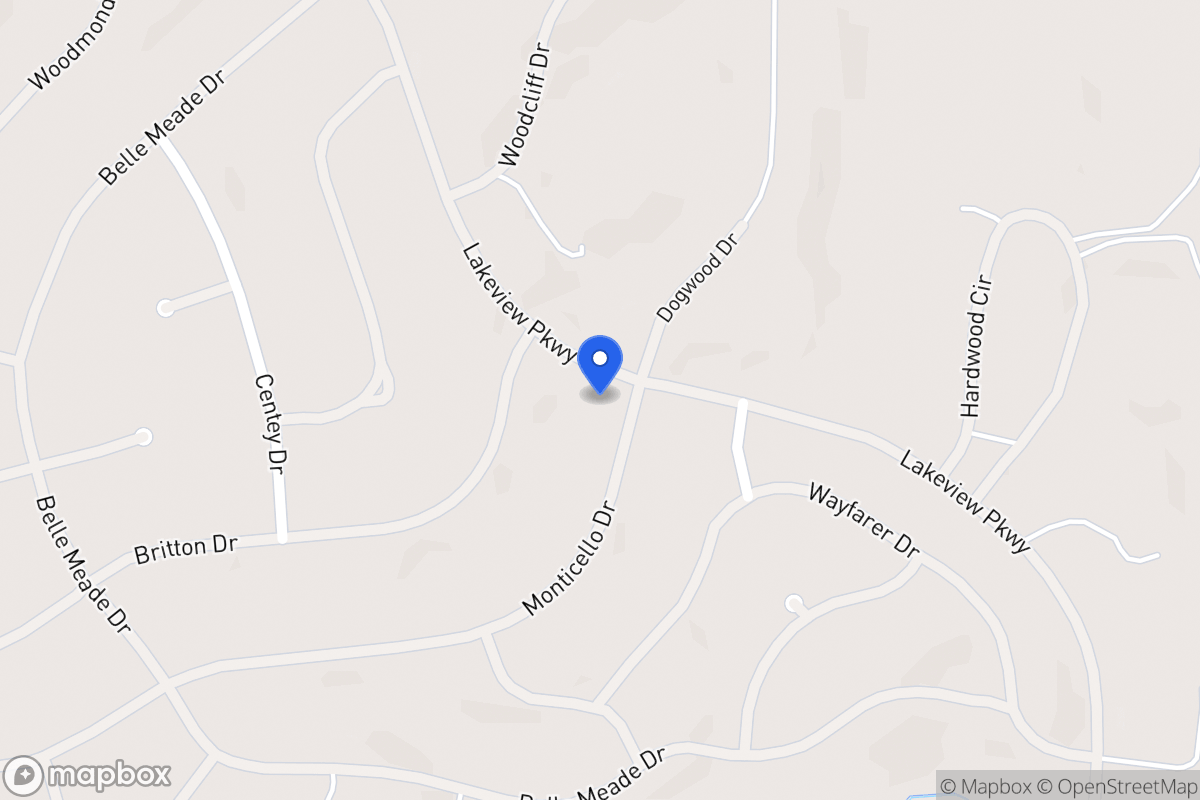 Map of 5363 Monticello Dr