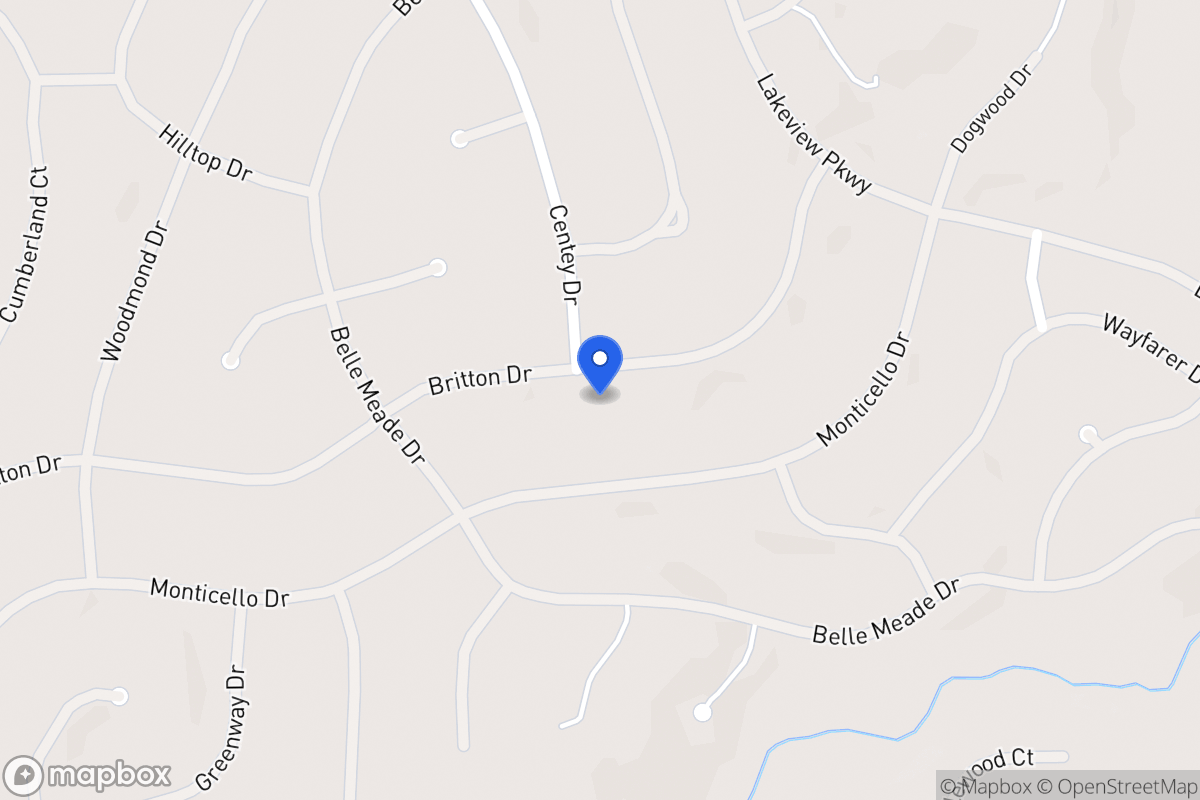 Map of 5377 Britton Dr