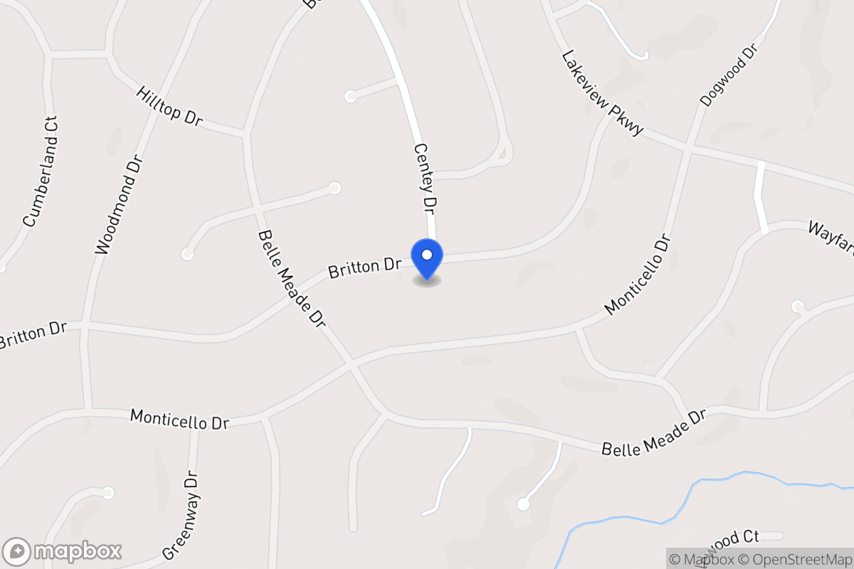 Map of 5378 Britton Dr