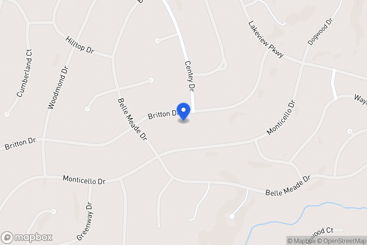 Map of 5379 Britton Dr