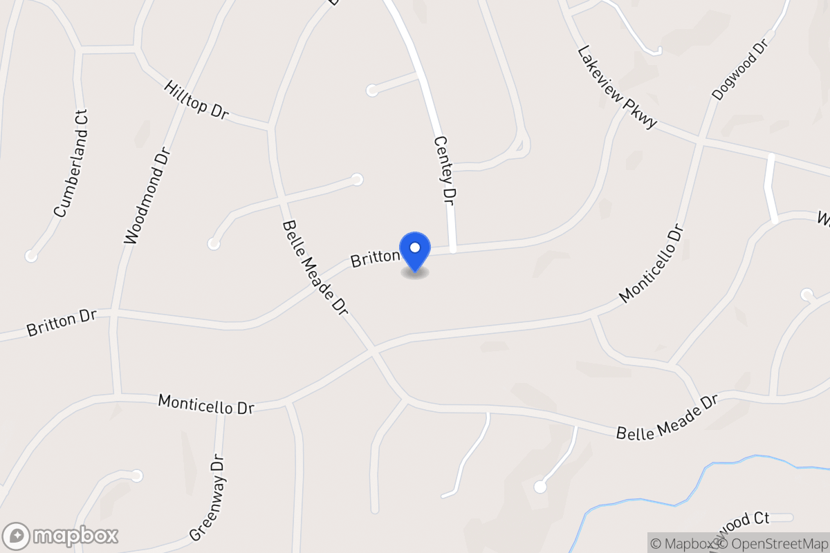 Map of 5380 Britton Dr