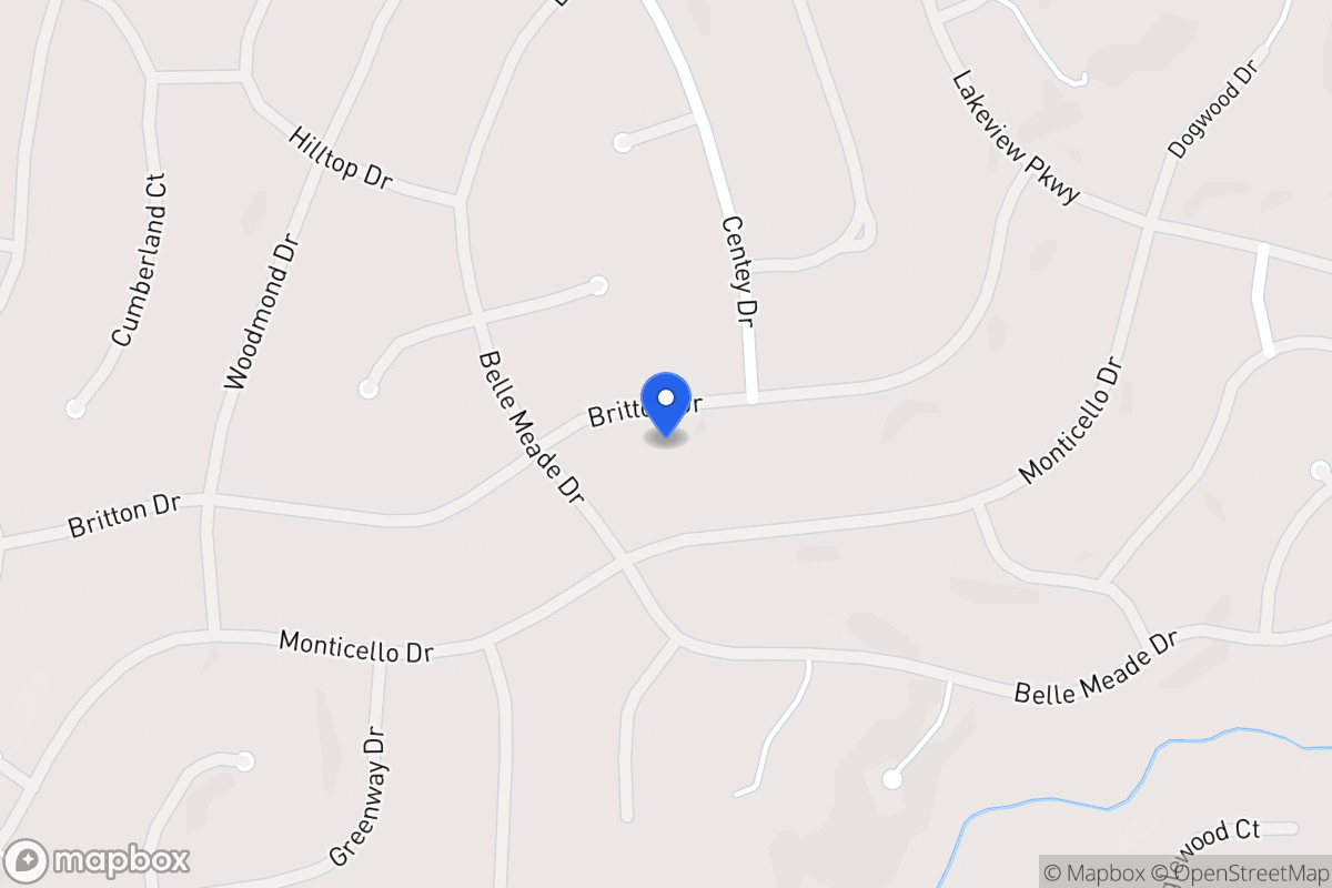 Map of 5381 Britton Dr