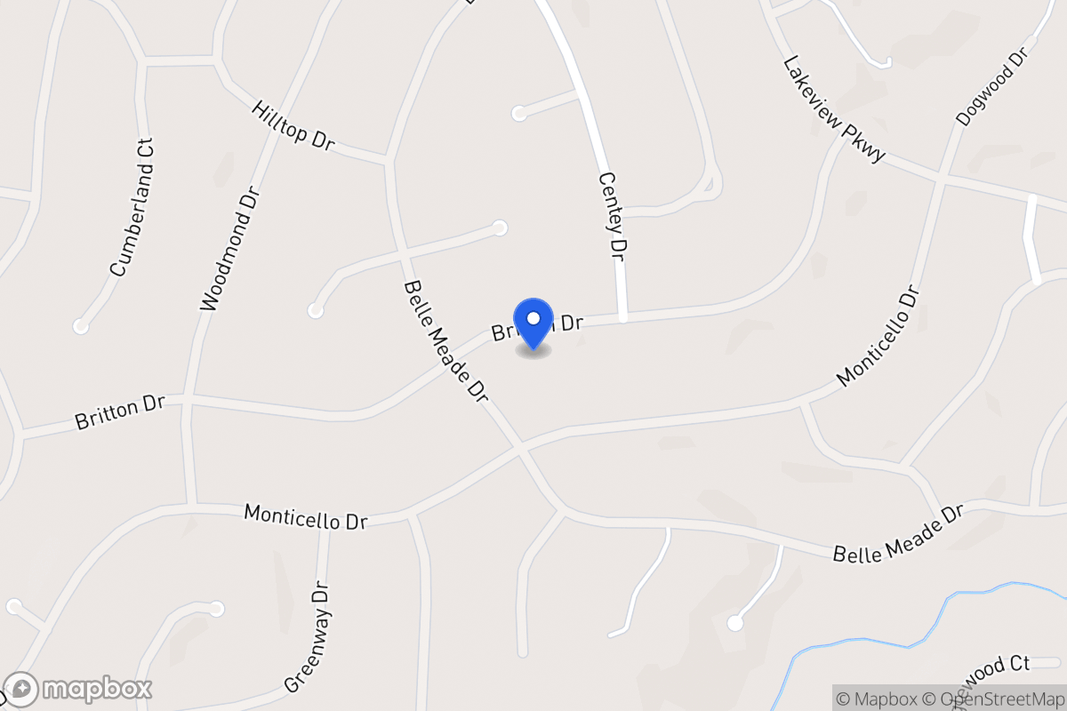 Map of 5382 Britton Dr