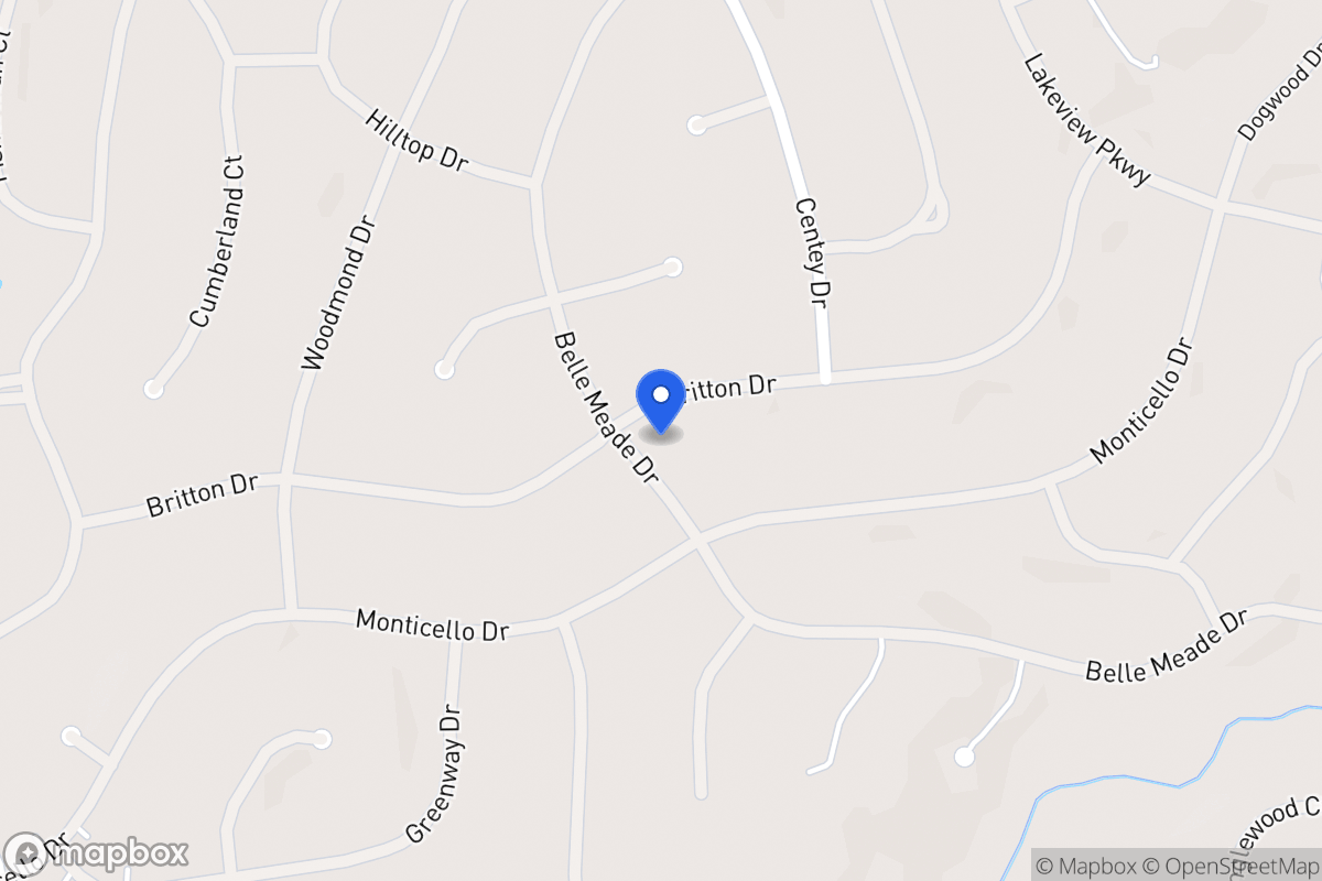 Map of 5384 Britton Dr