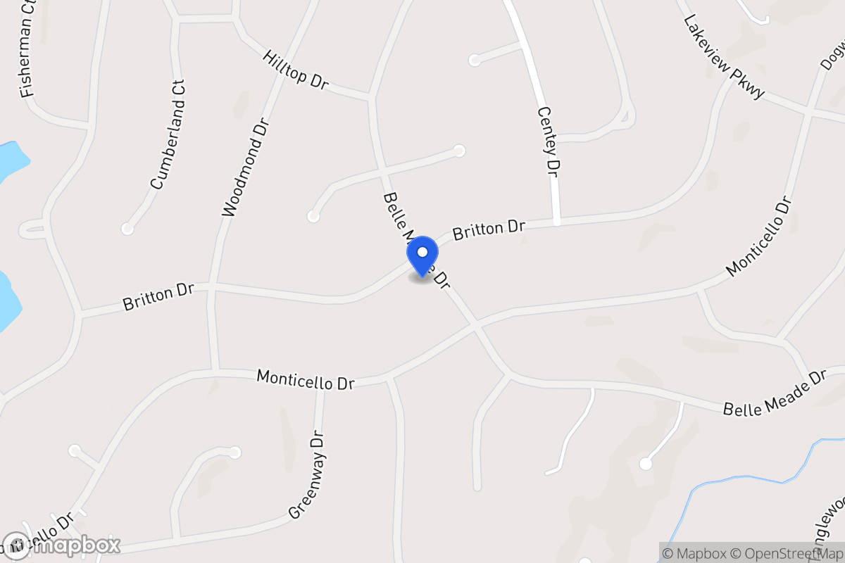 Map of 5385 Britton Dr