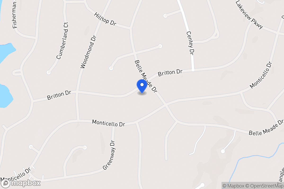 Map of 5386 Britton Dr
